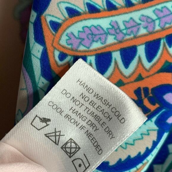 Lovers + Friends Womens Sz S Tank Top Oversized‎ Revolve Pink Blush Scarf Print - Picture 4 of 6